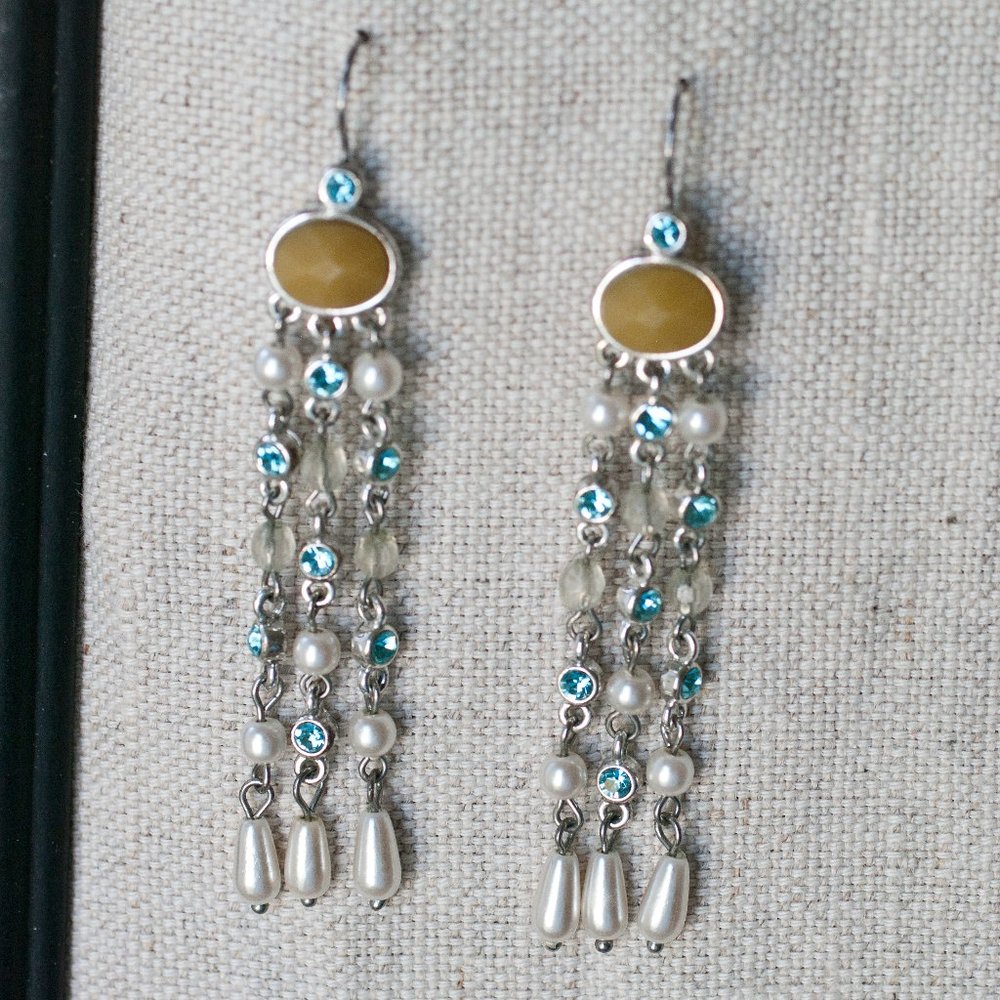 Liz Claiborne Rhinestone Chandelier dangle Earring